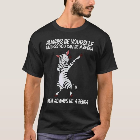 Zebra For Men Women African Zoo Animal  5 Tシャツ (正面)