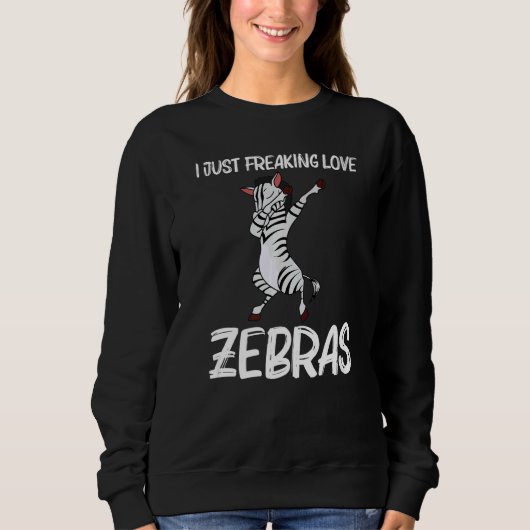 Zebra For Men Women African Zoo Animal   7 スウェットシャツ (正面)
