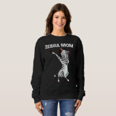 Zebra For Mom Mother African Zoo Animal スウェットシャツ (正面フル)