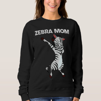 Zebra For Mom Mother African Zoo Animal スウェットシャツ