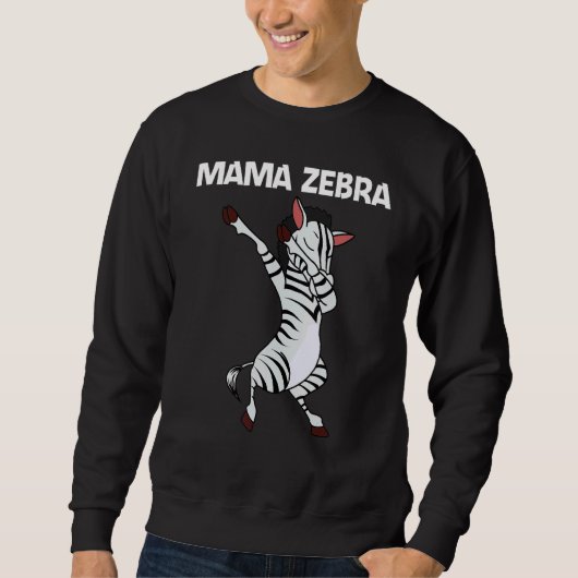 Zebra For Women Mom African Zoo Animal 1 スウェットシャツ (正面)