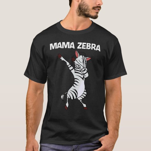 Zebra For Women Mom African Zoo Animal  1 Tシャツ (正面)