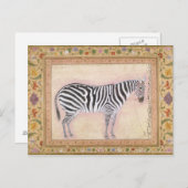 Zebra, from the 'Minto Album', 1621 (gouache on pa ポストカード (正面/裏面)