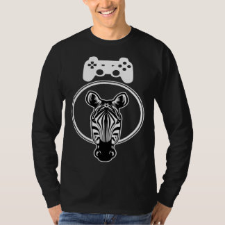 Zebra Gamer Controller Graphic For Gamer Kids Tシャツ