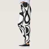 Zebra gone wrong Leggings レギンス (左)