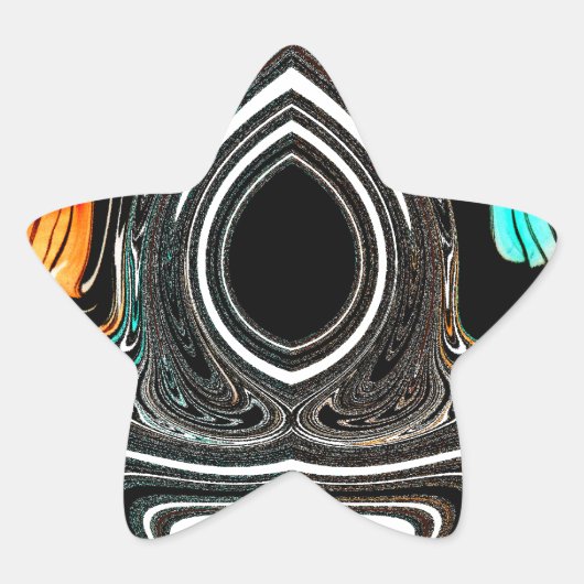 Zebra HAkuna Matata akuna MatataS gifts latest bea 星シール (正面)