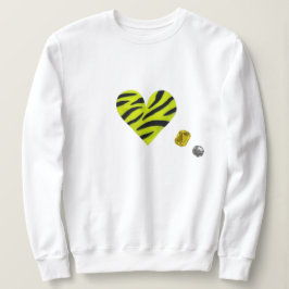 Zebra-heart スウェットシャツ