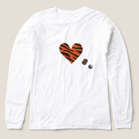 Zebra-heart トライブレンドTシャツ (デザイン正面)