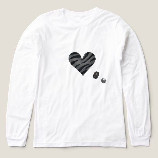 Zebra-heart トライブレンドTシャツ (デザイン正面)