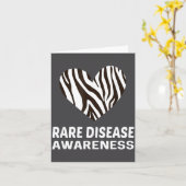 Zebra Heart Rare Disease Awareness Gift 2020  カード (黄色い花)