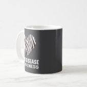 Zebra Heart Rare Disease Awareness Gift 2020  コーヒーマグカップ (正面左)
