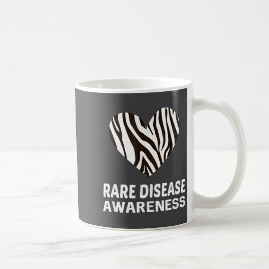 Zebra Heart Rare Disease Awareness Gift 2020  コーヒーマグカップ (右)
