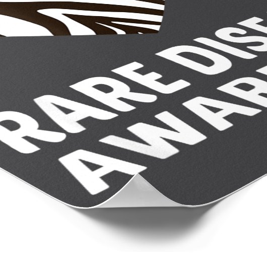 Zebra Heart Rare Disease Awareness Gift 2020 ポスター (角)