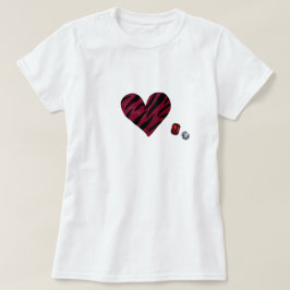 Zebra-heart Tシャツ