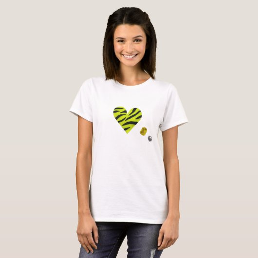 Zebra-heart Tシャツ (正面フル)