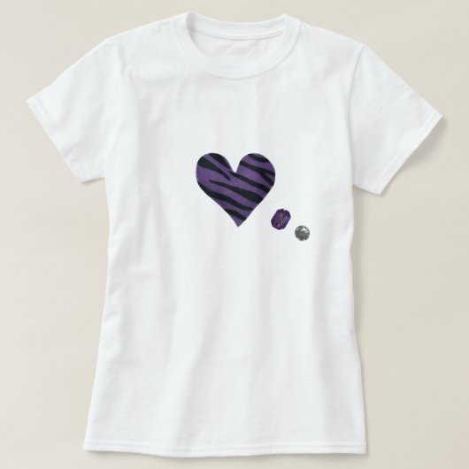 Zebra-heart Tシャツ (デザイン正面)