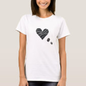 Zebra-heart Tシャツ (正面)