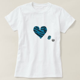 Zebra-heart Tシャツ