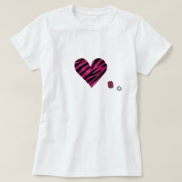 Zebra-heart Tシャツ