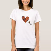 Zebra-heart Tシャツ (正面)