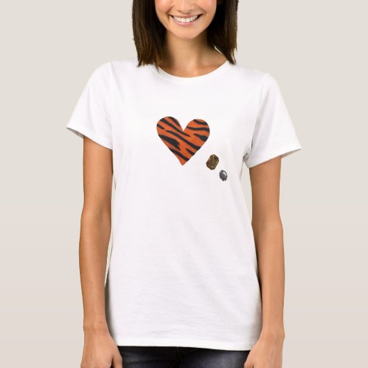 Zebra-heart Tシャツ (正面)