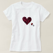 Zebra-heart Tシャツ (デザイン正面)