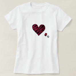 Zebra-heart Tシャツ