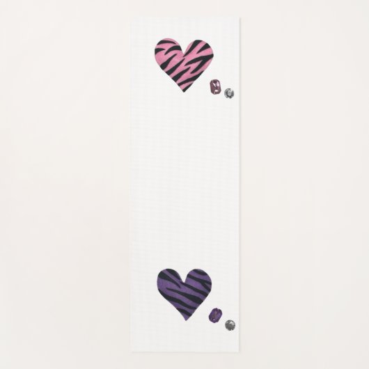 zebra heart yoga mat ヨガマット (正面)