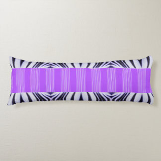 Zebra Illusion - Modern Abstrakt Purple Lilac ボディピロー