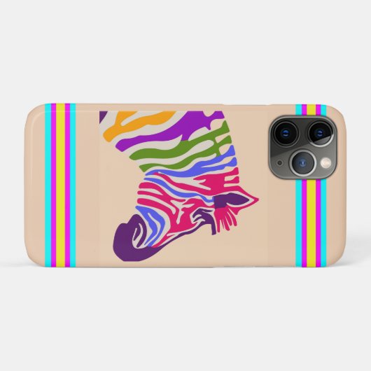 Zebra iPhoneケース Case-Mate iPhoneケース (裏面(横))