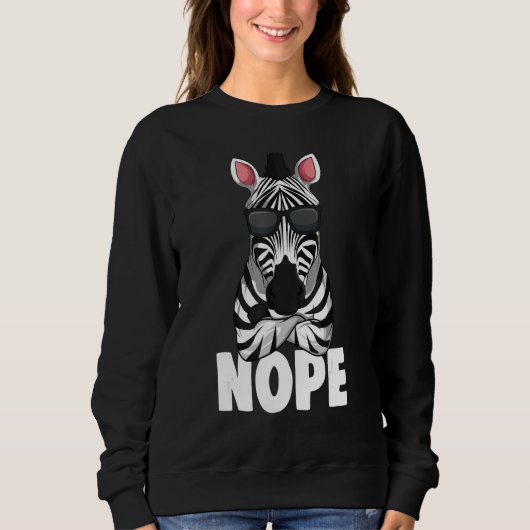 Zebra Kids Boys Girls Women Zebra Lover スウェットシャツ (正面)