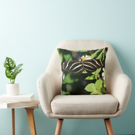 Zebra Longwing Butterfly クッション (椅子)