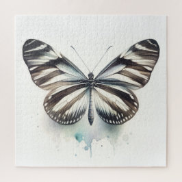 Zebra Longwing Butterfly AREF281 - Watercolor ジグソーパズル