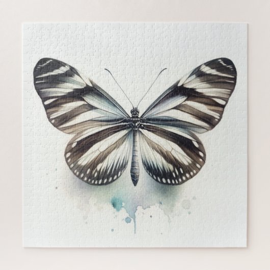 Zebra Longwing Butterfly AREF281 - Watercolor ジグソーパズル (縦)