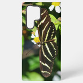 Zebra Longwing Butterfly Samsung Galaxyケース (裏面)