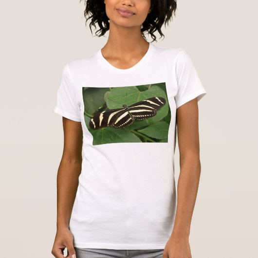 Zebra Longwing Butterfly Tシャツ (正面)