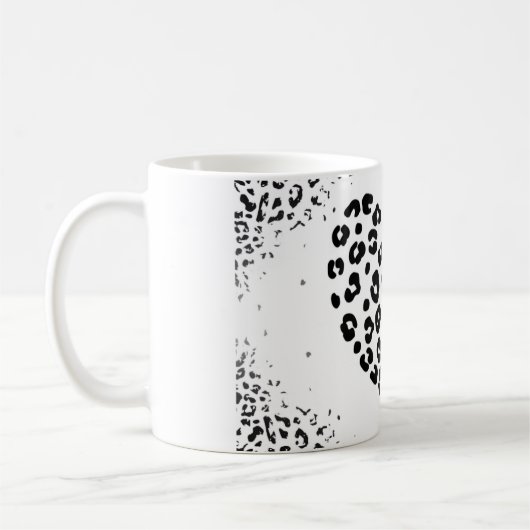 Zebra love Grußkarte コーヒーマグカップ (左)
