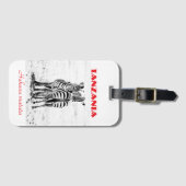 Zebra Luggage Tags ラゲッジタグ (正面横)