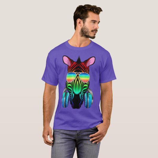 Zebra Music DJ - Africa Collection Tシャツ (正面フル)