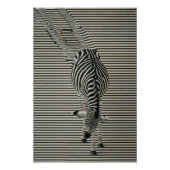 Zebra-Optik Poster | Surrealistische Tierkunst ポスター (正面)