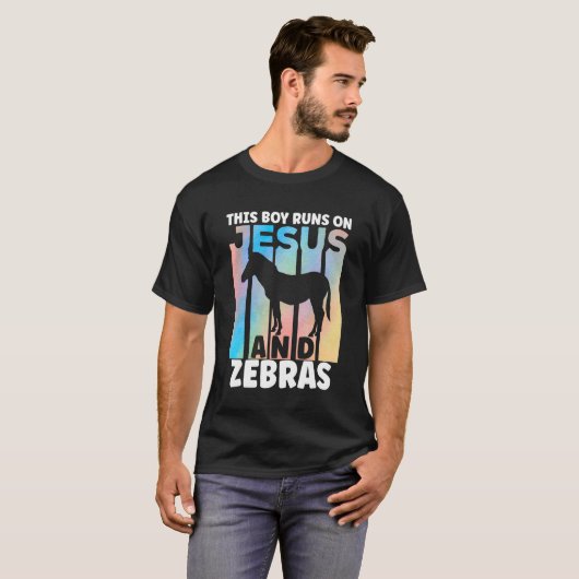 Zebra Outfit for Zebra Lovers for Boys Tシャツ (正面フル)