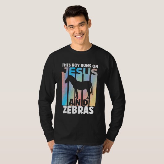 Zebra Outfit for Zebra Lovers for Boys Tシャツ (正面フル)