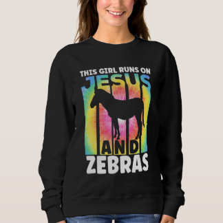 Zebra Outfit for Zebra Lovers for Women Girls_2 スウェットシャツ