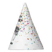 Zebra Partying – 誕生日パーティーで動物 パーティーハット (右)