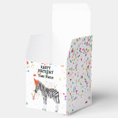 Zebra Partying – 誕生日パーティーで動物 フェイバーボックス (オープン)