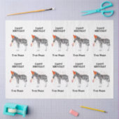 Zebra Partying – 誕生日パーティーで動物 薄葉紙 (クラフト)