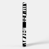 Zebra Pattern Black and White Personalized Case-Mate iPhoneケース (裏面 / 右)