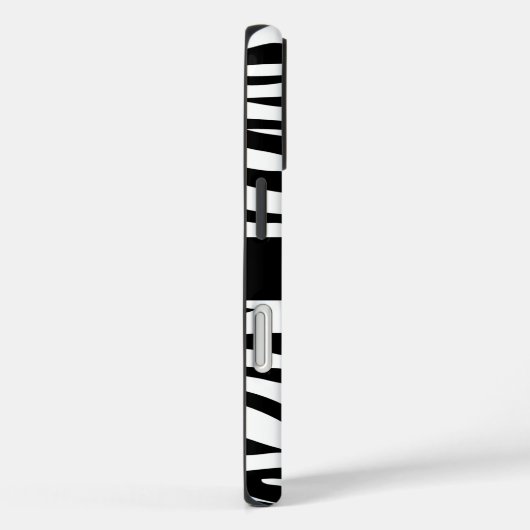 Zebra Pattern Black and White Personalized  Case-Mate iPhoneケース (裏面 / 右)