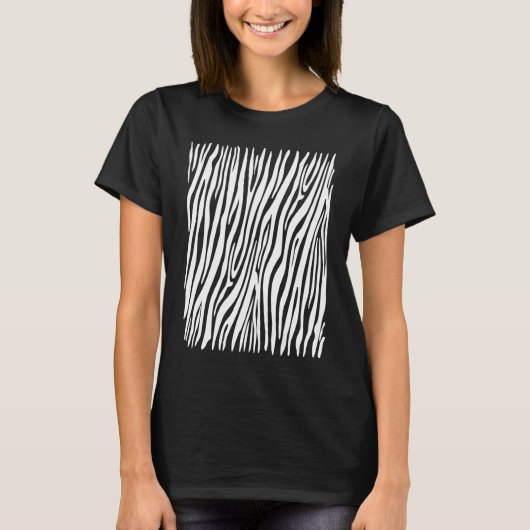 Zebra Pattern Carnival Costume Zebra Stripes Fancy Tシャツ (正面)