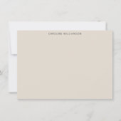 Zebra Pattern Illustrated Personalized Stationery ノートカード (正面)